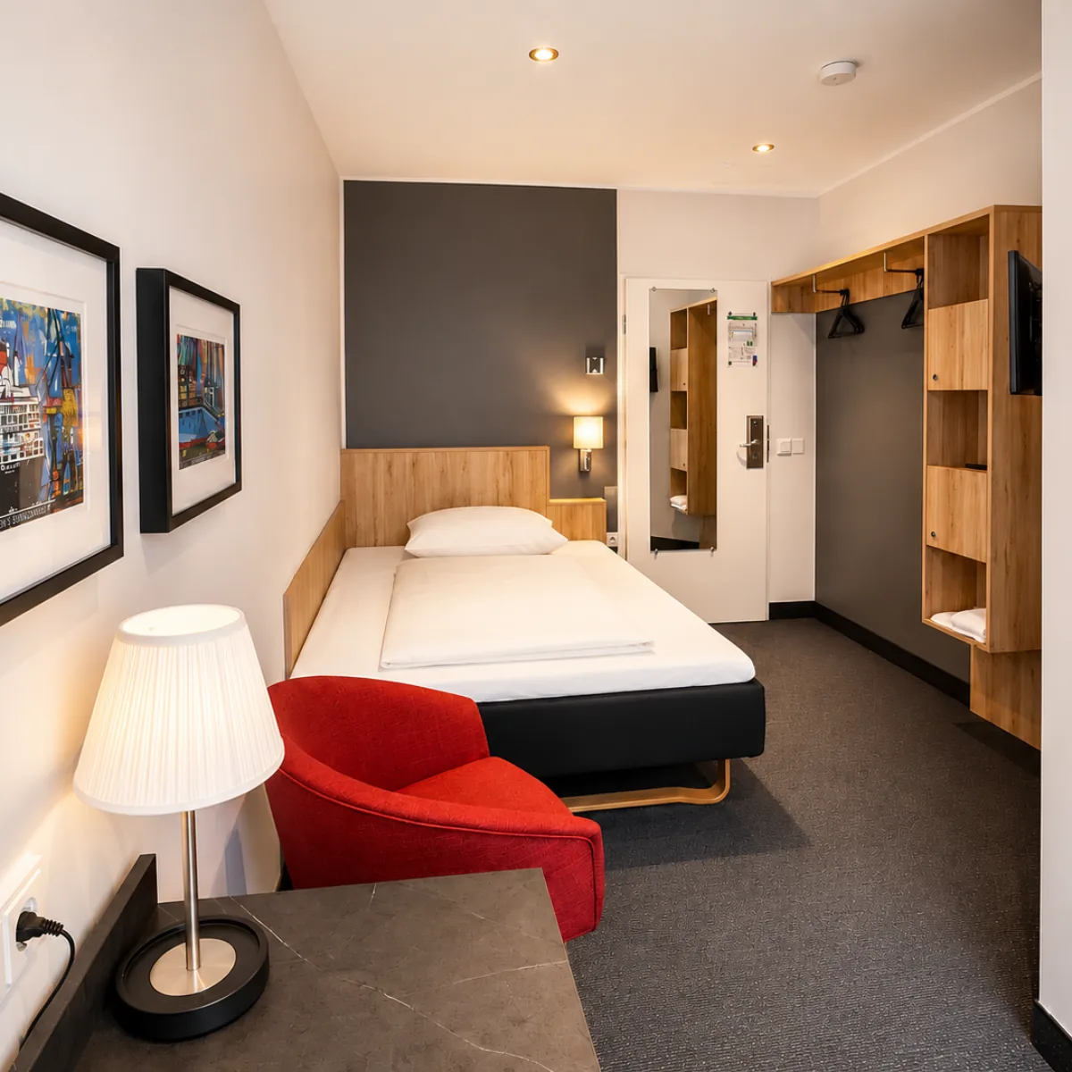 Einzelzimmer im EGON Hotel Hamburg
