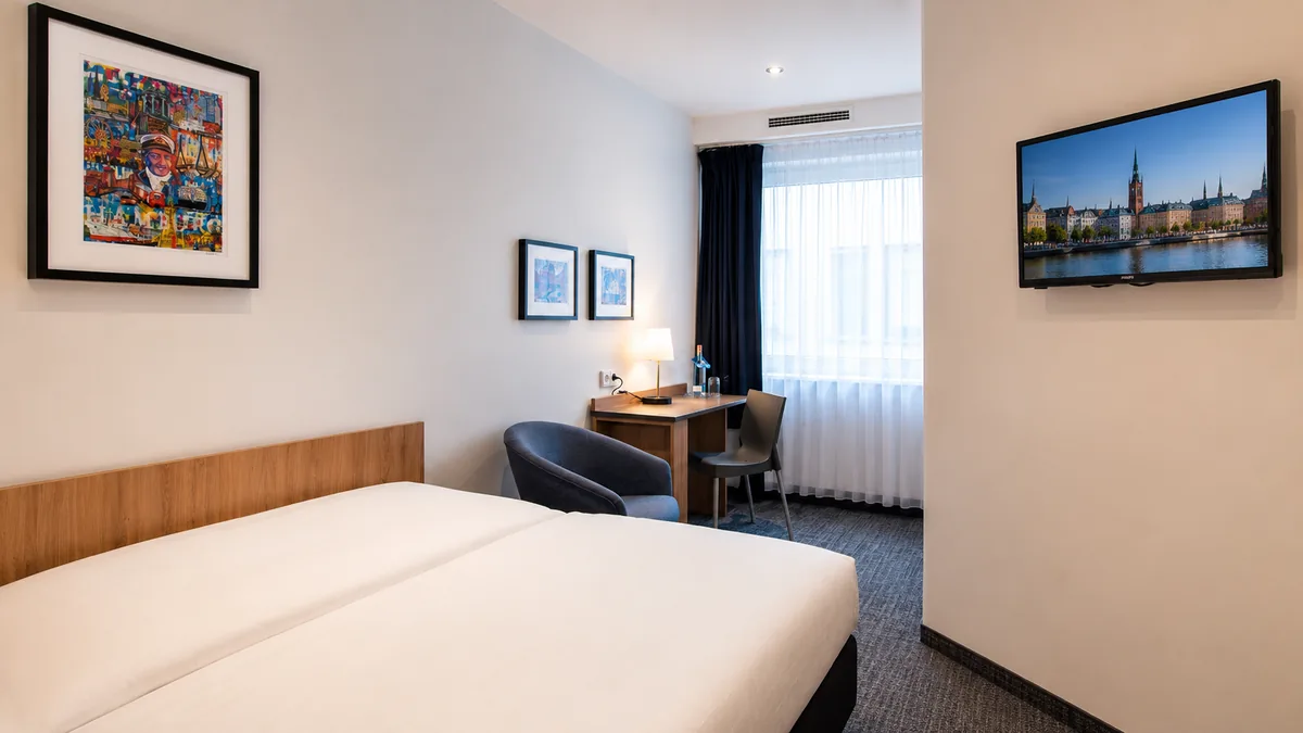 Kleines Doppelzimmer im EGON Hotel Hamburg